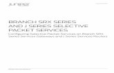 Branch SRX Series and J Series Selective Packet ServicesAPPLICATION NOTE - Branch SrX Series and J Series Selective Packet Services Introduction Juniper Networks® SrX Series Services