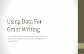 Using Data for Grant Writing - Center for Rural Health · Using Data For Grant Writing Kassie Clarke, Maren Niemeier, Mandi-Leigh Peterson National Rural Health Association Annual