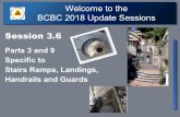 Welcome to the BCBC 2018 Update Sessions 9...There are 3 new defined terms applicable to stairs: • Flight • Run, and • Tapered Tread Terminology Terminology 8 Flight means a