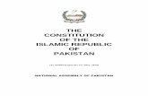 THE CONSTITUTION OF THE ISLAMIC REPUBLIC OF PAKISTAN · The National Assembly of Pakistan passed the Constitution on 10 thApril, 1973, the President of the Assembly authenticated