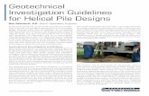Geotechnical Investigation Guidelines for Helical Pile Designs · more economical pier design that would not have been consid-ered using SPT results alone. Geotechnical Investigation