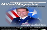 SatCom For Net-Centric Warfare June 2011 MilsatM agazin esustainment of most of our military’s satellite, launch, and space command and control systems. This includes mission areas