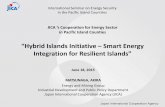 “Hybrid Islands Initiative – Smart Energy Integration for ... · Optimal RE Introduction Planning MP Survey DG O&M / DG Upgrade (Training, Grant) Micro Grid System (Training)