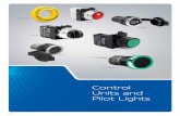 Control Units and Pilot Lights · BDEE Button Actuator Emergency Stop, 40 mm, With Label 10 BDEG Button Actuator Emergency Stop, 40 mm With Position Cursor 10 BDE30 Button Actuator