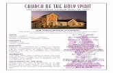 Church of the Holy Spirit - d2y1pz2y630308.cloudfront.net · Ryan, Ella Jordan McGee, Tom Culhane, Jim Culhane and Ellen Culhane. Please also remember the deceased members of our