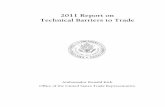 2011 Report on Technical Barriers to Trade - USTR Report Mar 25 Master Draft... · The 2011 Report on Technical Barriers to Trade (TBT Report) is a specialized report focused on significant