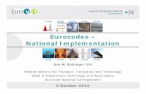 Eurocodes – National Implementation · Eurocodes are very detailed – Eurocode parts for actions on bridges sum up to approx. 1,300 pages EN and National Annex have to be used
