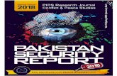 Conflict and Peace Studies...Conflict and Peace Studies VOLUME 11 Jan - June 2019 NUMBER 1 PAKISTAN SECURITY REPORT 2018 PAK INSTITUTE FOR PEACE STUDIES (PIPS) TABLE OF CONTENTS Foreword