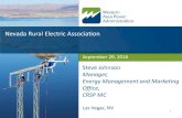Nevada Rural Electric Association - WAPA · Nevada Rural Electric Association September 29, 2016 . Steve Johnson . Manager, Energy Management and Marketing ... (UAV, Coordinated attacks)