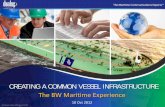 CREATING A COMMON VESSEL INFRASTRUCTURE · BW Maritime Part of the BW Group which is one of the world’s leading maritime groups in the oil tanker, gas and offshore segments. Currently