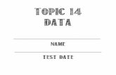 Topic 14 DATA - Mrs. Stephanie Evans Class Website · D 20 4. Writing to Explain For one week, Consuela kept a log of the number of pages she read each night. She read 8 pages on