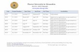 Pharos University in Alexandria...Pharos University in Alexandria EG 211- 2019 Calendar For Queries, contact the English Language Centre located on the first floor of the Social ...
