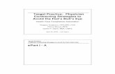 Target Practice: Physician Contracting Strategies to Avoid ... · Clinical lab Physical therapy Occupational therapy ... equipment and supplies Prosthetics, orthotics and prosthetic