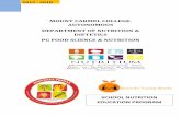 MOUNT CARMEL COLLEGE, AUTONOMOUS DEPARTMENT OF … · 3 Preface School Nutrition Education Program “Nourishing Young Minds” is an initiative of Department of Nutrition and Dietetics,