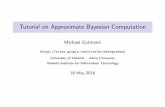 Tutorial on Approximate Bayesian Computation Inference for simulator-based models Exact inference Approximate