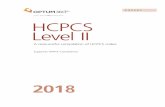 360 com HCPCS Level II · 2018  HCPCS Level II A resourceful compilation of HCPCS codes Supports HIPAA Compliance EXPERT HCPCS.book Page i Wednesday, November 25, 2015 5:55 PM
