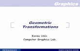 Geometric Transformationskucg.korea.ac.kr/.../tutor/04GeometricTransformation.pdfKUCG Graphics Lab @ Korea University Homogeneous Coordinate in Graphics Translation matrix is integrated