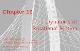 Dynamics of Rotational Motiontyson/P111_chapter10.pdf · Angular Momentum of Particle Consider a particle of mass m located at the vector position and moving with linear momentum