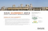 SGS SUMMIT 2013/media/Local/Pakistan/Documents/Brochures/SGS Ops SGS Summit...• Engro Polymer • BASF • P&G • Unilever • Linde • Engro Foods • Arif Habib Group • Sitara