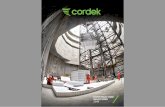 CONSTRUCTION SOLUTIONS 2019 - Cordek · 2019-07-31 · requirements or as standard sheets for fabrication on site. Reinforcement Spacers Designed to support the steel reinforcement