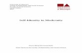 Self-Identity in Modernity - Skemman in Modernity.pdf · Modernisation and the consequences it causes for individuals has become an important theme in sociology and many scholars