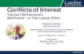 Conflicts of Interest - District of Columbia Bar•(7) to detect and resolve conflicts of interest arising from the lawyer’s change of employment or from changes in the composition