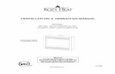 INSTALLATION & OPERATING MANUAL · Page 2 IMPORTANT: READ THIS MANUAL BEFORE INSTALLING AND USING THIS FIREPLACE MODEL SP-36 DV GAS FIREPLACE HEATER INSTALLATION INSTRUCTIONS Thi