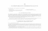 corporate personality - Blackwell's · corporate personality Lord Halsbury LC said, at pp 30–1:. . . it seems to me impossible to dispute that once the company is legally incorporated