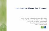 Introduction to Linux - AndroBenchcsl.skku.edu/uploads/SSE2030F16/intro.pdf · 2016-09-23 · Linux Open-source development began in 1991 First released by Linus Torvalds Linux kernel