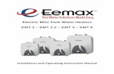 Electric Mini Tank Water Heaters EMT 1 EMT 2.5 EMT 4 EMT 6 2017-03-15¢  EMT models can replace traditional