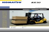LP & Dual Fuel Engines - Mid Ohio Forklifts · BX50 3 Comfort & Efficiency • Komatsu's dual floating structure limits vibration and increases operator comfort • Komatsu's Komfort