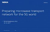 Preparing microwave transport network for the 5G world · 1 © Nokia Networks 2015 Preparing microwave transport network for the 5G world • Marios Bougioukos, Ph.D. 18-12-2017 Public