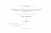 Automated Conﬁguration and Deployment of Applications in ... · Automated Conﬁguration and Deployment of Applications in Heterogeneous Cloud Environments A Dissertation submitted