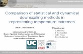 Comparison of statistical and dynamical downscaling ... · A multidisciplinary approach to weather & climate Santander Meteorology Group A multidisciplinary approach for weather &