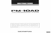 Olympus PM-10AD Photomicrographic System 9102 · PHOTOMICROGRAPHIC SYSTEM This instruction manual is for use of your instrument. ... Data imprinting photography Use of the automatic