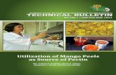 Utilization of Mango Peels as Source of Pectin Bulletin... · Conceptual framework 5 Methodology 6 Sample History and Collection ... The established extraction process was solubilization