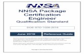 NNSA Package Certification Engineer · AWS American Welding Society BPVC boiler and pressure vessel code ... QA quality assurance QAP quality assurance program ... (STD)-1126-2016,