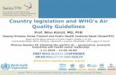 Country legislation and WHO’s Air Quality Guidelines · Dr. Hans Gygax. Dr. Pierre Kunz. Dr. Michael Matthes . Dr. Gerrit Nejedly . Dr. Luca Colombo. Prof. Nicole Probst-Hensch.