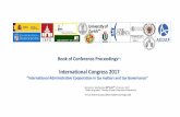Book of Conference Proceedings - UBdiposit.ub.edu/dspace/bitstream/2445/106704/6/Book... · Book of Conference Proceedings *: International Congress 2017 “International Administrative