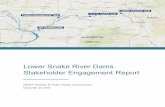 Lower Snake River Dams Stakeholder Engagement Report Snake River Dams Report...Lower Snake River Dams Stakeholder Engagement Draft Report — Provided for Public Review and Comment,