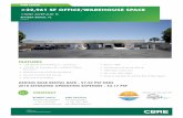 ±22,961 SF OFFICE/WAREHOUSE SPACE...FOR LEASE ±22,961 SF OFFICE/WAREHOUSE SPACE 1500 AVENUE R RIVIERA BEACH, FL 33404 FEATURES CBRE, Inc. Licensed Real Estate Broker + ±52,922 SF