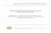 Guidelines on Remediation and Restoration of Food ... · detection, response, and recovery. Though arguably one of the most important elements of food emergencies, incident recovery