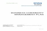 BUSINESS CONTINUITY MANAGEMENT PLAN · 1.0 Purpose of the Business Continuity Plan ... of the Business Continuity Plan, Incidents may cause temporary or partial interruption of activities