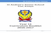 Year 11 Curriculum Booklet 2016-2017 - St Andrew's Turi...Year 11 Curriculum Booklet 2016/2017 Page | 1 St Andrew’s Senior School St Andrew’s Senior School Turi, Kenya Year 11