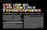 2 print 71.2 summer 2017 The Top 25 20 Th CenTury Typographers · 2 print 71.2 summer 2017 The Top 25 20 Th CenTury Typographers by Steven Heller Those reading this magazine should