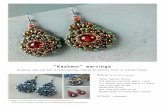 Kashmir earrings - Beadsmith Gemstone beads will work too and they look gorgeous, but be aware that
