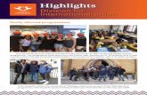 Highlights - University of Johannesburg · MDI Gurgaon, India (MOU) Shangdong University (MOU and an Exchange Agreement) Lund University, Sweden (MOU and an Exchange agreement) University