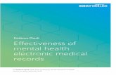 Effectiveness of mental health electronic medical records · 2020-02-17 · Effectiveness of mental health electronic medical records on usability, uptake and clinical and patient