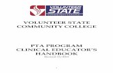 VOLUNTEER STATE COMMUNITY COLLEGE · employer and does not discriminate on the basis of race, color, national origin, sex, disability, age, religion, sexual orientation, or veteran