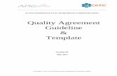 Quality Agreement Guideline Template · The CEFIC* Sector Group APIC (the Active Pharmaceutical Ingredients Committee) was founded in 1992 as a direct consequence of the rapidly increasing